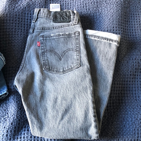Wedgie straight Levi’s grey wash size 24 - Picture 1 of 2